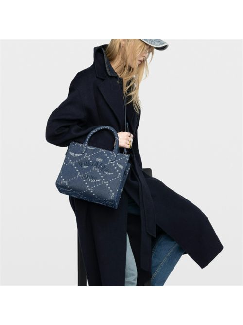 ANGEL TOTE XS DENIM MONOGRAM ZADIG&VOLTAIRE | LWBA04269415 SILENT